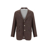 Brunello Cucinelli Linen Blazer Jacket -   -  Brunello Cucinelli.